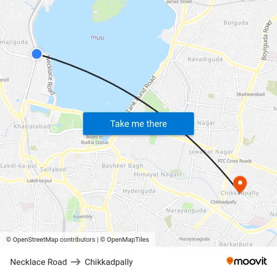 Necklace Road to Chikkadpally map