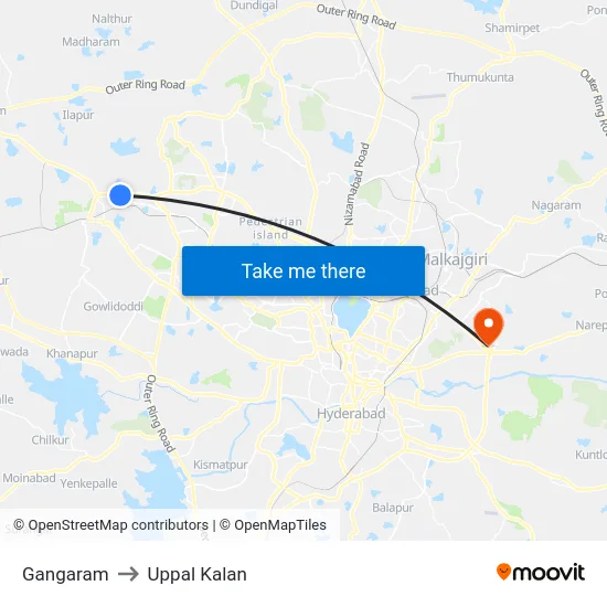 Gangaram to Uppal Kalan map