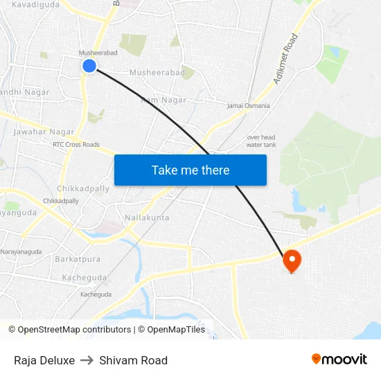 Raja Deluxe to Shivam Road map