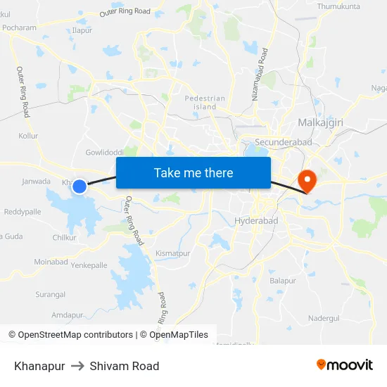 Khanapur to Shivam Road map