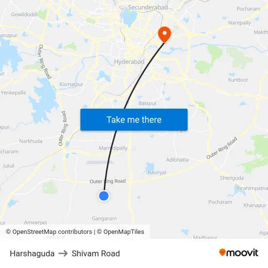 Harshaguda to Shivam Road map
