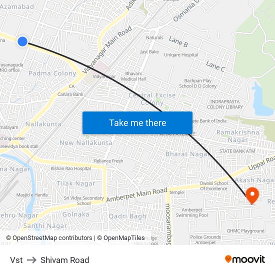 Vst to Shivam Road map