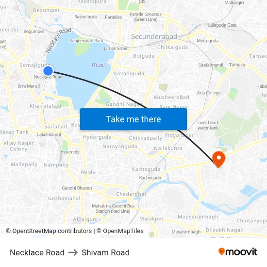 Necklace Road to Shivam Road map