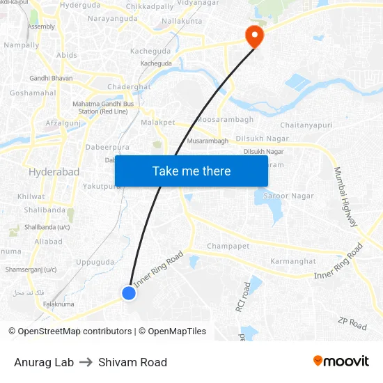 Anurag Lab to Shivam Road map