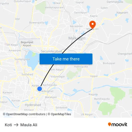 Koti to Maula Ali map