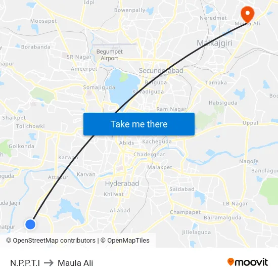 N.P.P.T.I to Maula Ali map