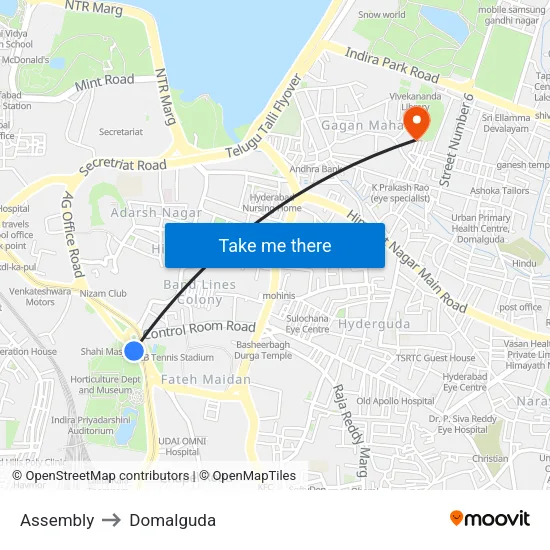 Assembly to Domalguda map