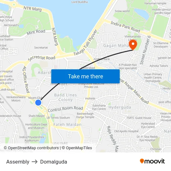 Assembly to Domalguda map