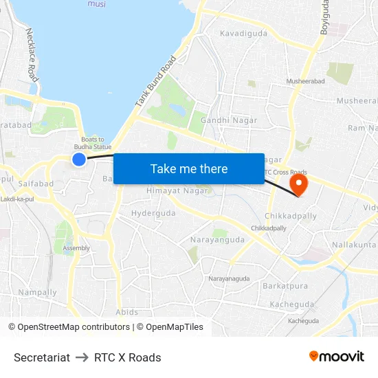 Secretariat to RTC X Roads map