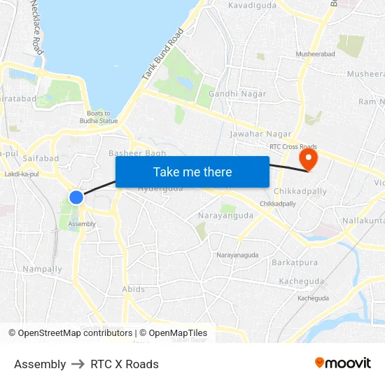 Assembly to RTC X Roads map