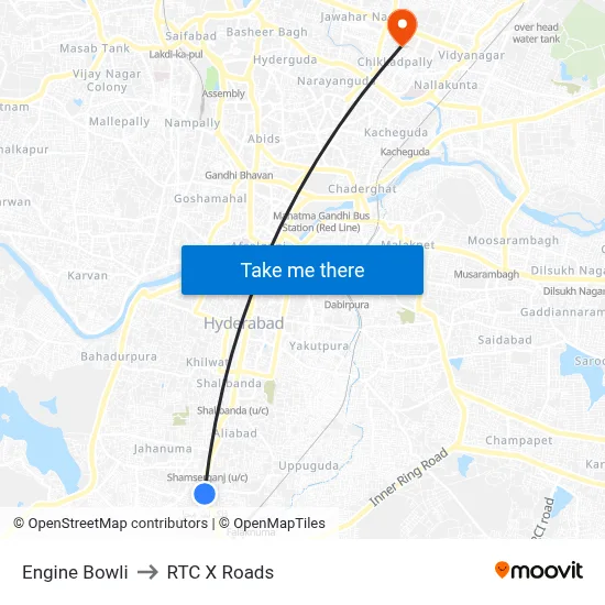 Engine Bowli to RTC X Roads map