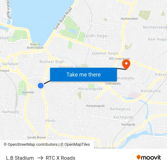 L.B Stadium to RTC X Roads map