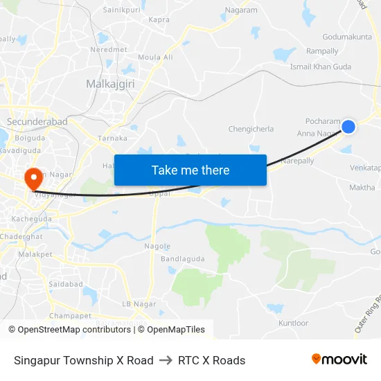 Singapur Township X Road to RTC X Roads map