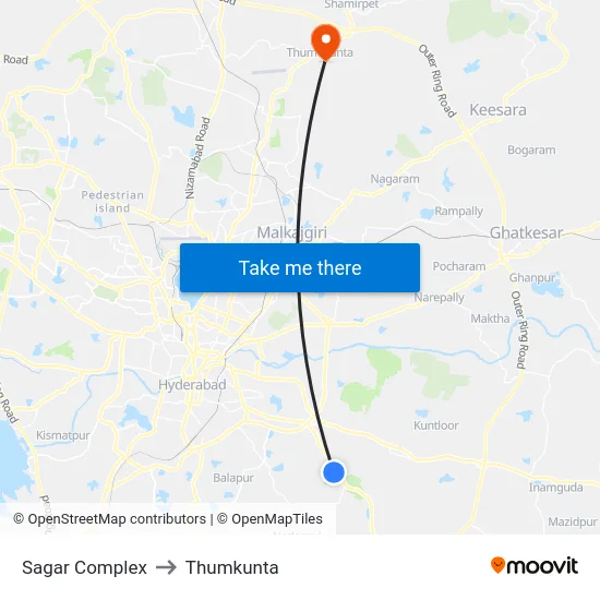 Sagar Complex to Thumkunta map