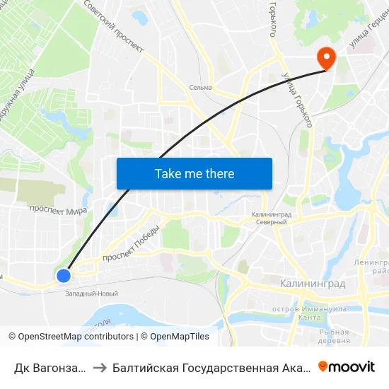 Дк Вагонзавода (Из Центра) to Балтийская Государственная Академия Рыбопромыслового Флота. Корпус 3 map