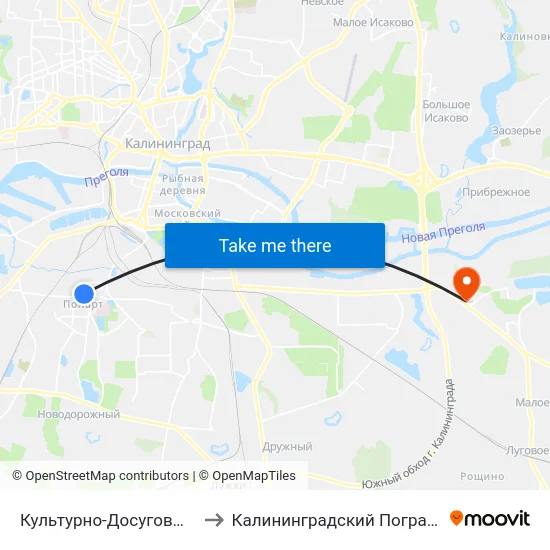 Культурно-Досуговый Центр (Кдц,Из Центра) to Калининградский Пограничный Институт Фсб России map
