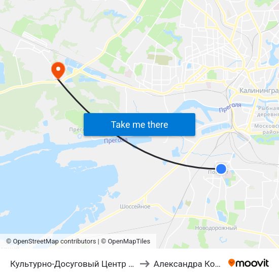 Культурно-Досуговый Центр (На Ул. Коммунистической) to Александра Космодемьянского map