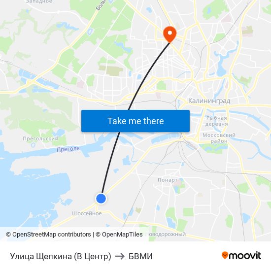Улица Щепкина (В Центр) to БВМИ map