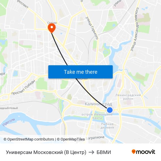 Универсам Московский (В Центр) to БВМИ map