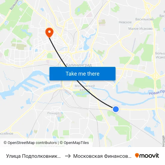 Улица Подполковника Емельянова (Из Центра) to Московская Финансовая Юридическая Академия map