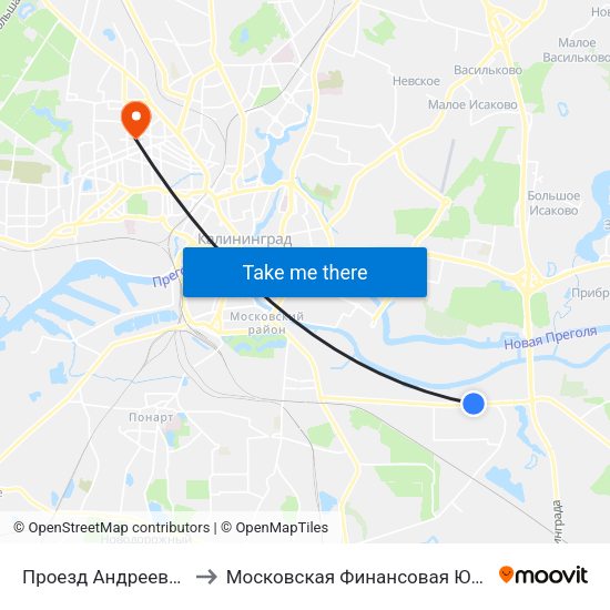 Проезд Андреевский (В Центр) to Московская Финансовая Юридическая Академия map
