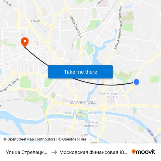 Улица Стрелецкая (Из Центра) to Московская Финансовая Юридическая Академия map