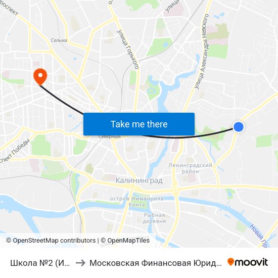 Школа №2 (Из Центра) to Московская Финансовая Юридическая Академия map