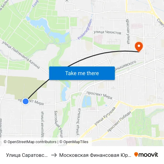 Улица Саратовская (В Центр) to Московская Финансовая Юридическая Академия map