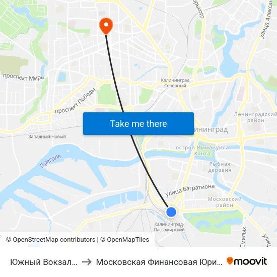 Южный Вокзал (Конечная) to Московская Финансовая Юридическая Академия map