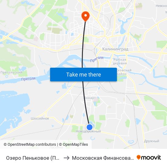 Озеро Пеньковое (По Требованию, В Центр) to Московская Финансовая Юридическая Академия map