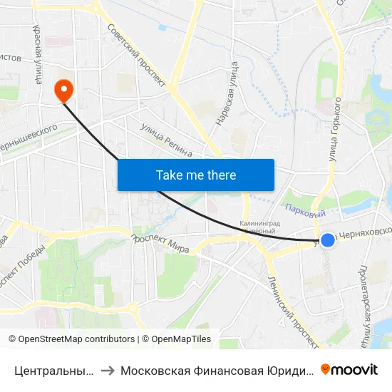 Центральный Рынок to Московская Финансовая Юридическая Академия map