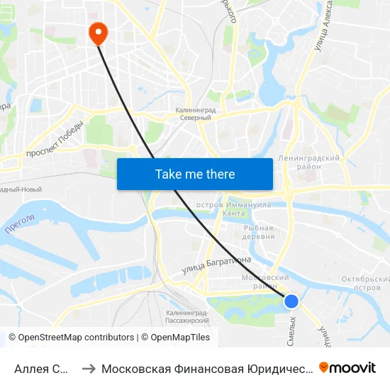 Аллея Смелых to Московская Финансовая Юридическая Академия map