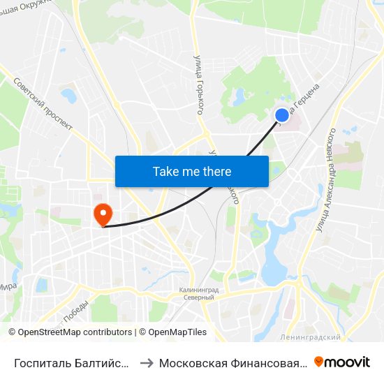 Госпиталь Балтийского Флота (В Центр) to Московская Финансовая Юридическая Академия map