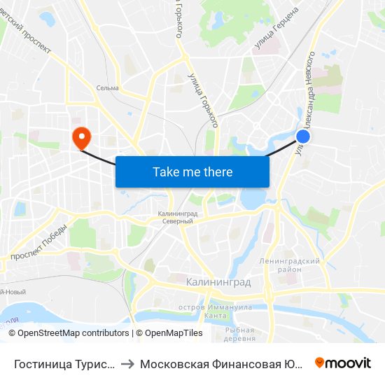 Гостиница Турист (Из Центра) to Московская Финансовая Юридическая Академия map