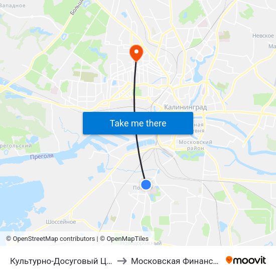 Культурно-Досуговый Центр (На Ул. Коммунистической) to Московская Финансовая Юридическая Академия map