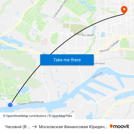 Часовня (В Центр) to Московская Финансовая Юридическая Академия map