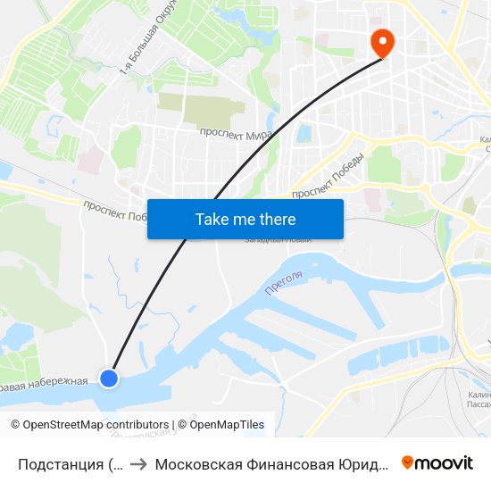 Подстанция (В Центр) to Московская Финансовая Юридическая Академия map