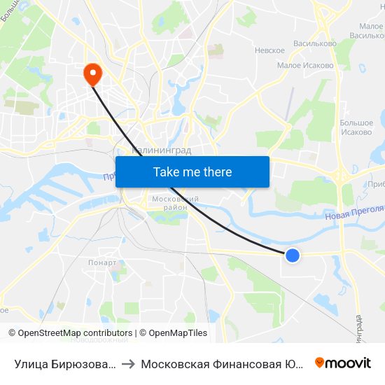 Улица Бирюзовая (Из Центра) to Московская Финансовая Юридическая Академия map