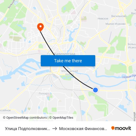 Улица Подполковника Емельянова (В Центр) to Московская Финансовая Юридическая Академия map