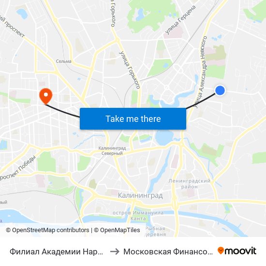 Филиал Академии Народного Хозяйства (Из Центра) to Московская Финансовая Юридическая Академия map