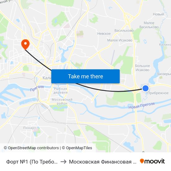 Форт №1 (По Требованию, Из Центра) to Московская Финансовая Юридическая Академия map