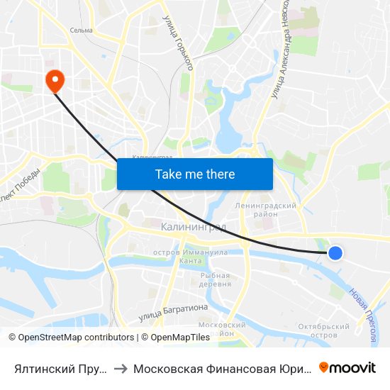 Ялтинский Пруд (В Центр) to Московская Финансовая Юридическая Академия map