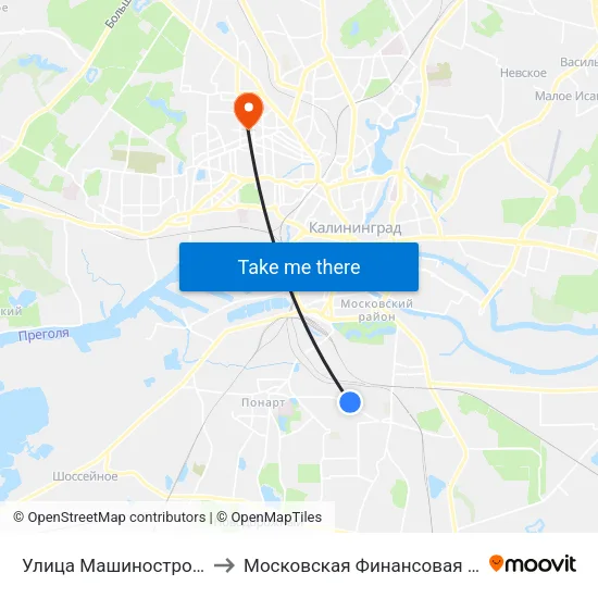 Улица Машиностроительная (В Центр) to Московская Финансовая Юридическая Академия map