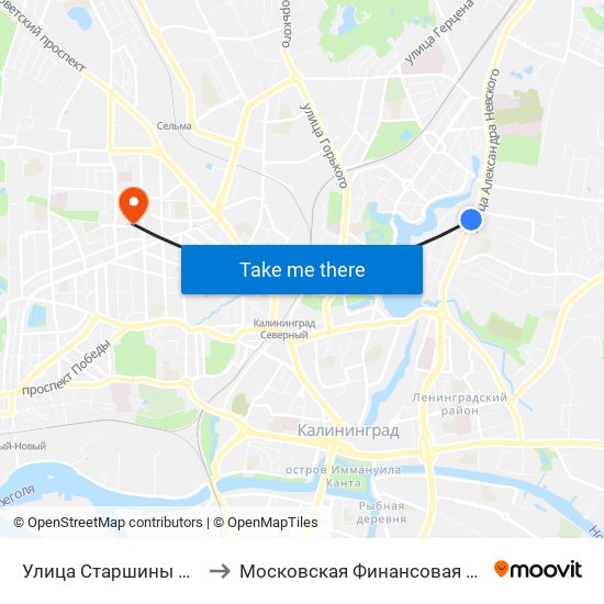 Улица Старшины Дадаева (В Центр) to Московская Финансовая Юридическая Академия map