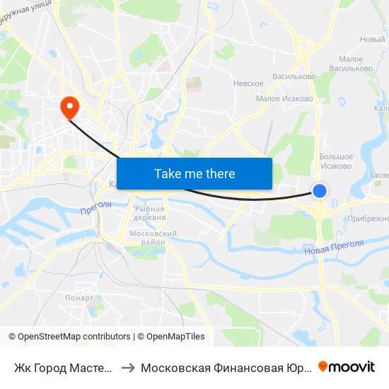 Жк Город Мастеров (В Центр) to Московская Финансовая Юридическая Академия map