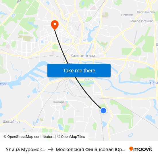 Улица Муромская (В Центр) to Московская Финансовая Юридическая Академия map