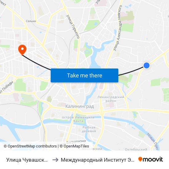 Улица Чувашская (В Центр) to Международный Институт Экономики и Права map