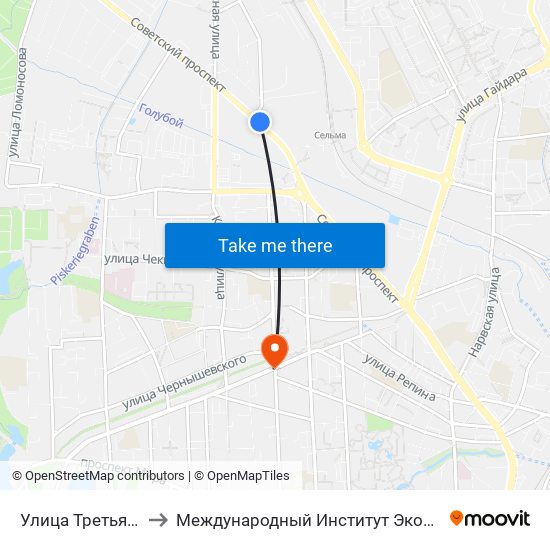 Улица Третьяковская to Международный Институт Экономики и Права map