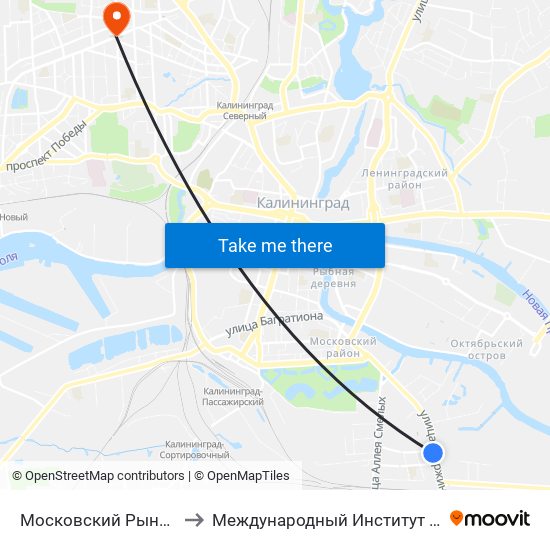 Московский Рынок (Из Центра) to Международный Институт Экономики и Права map