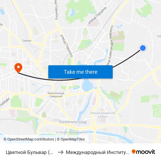Цветной Бульвар (Дет. Сад, В Центр) to Международный Институт Экономики и Права map